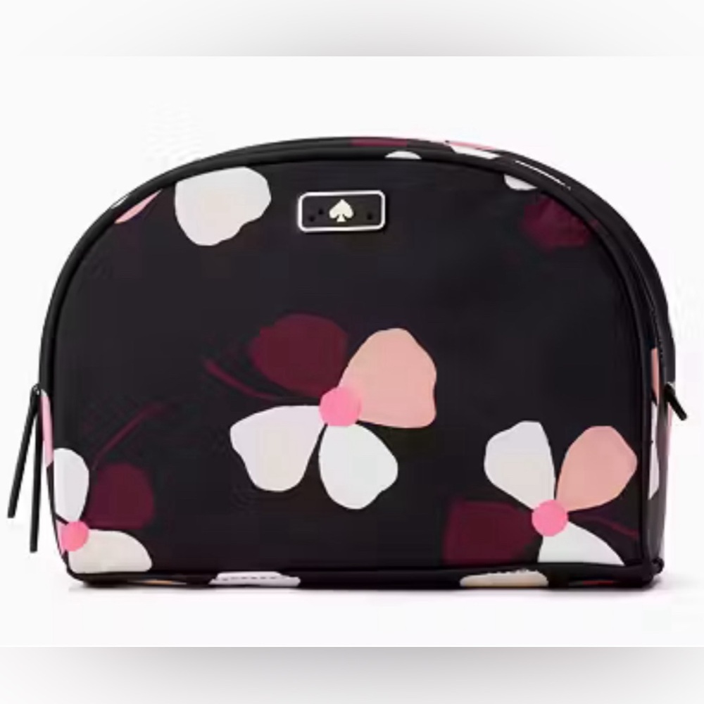 NWOTs Kate Spade Dawn Dusk Buds Medium Dine Cosmetics Bag